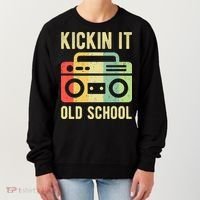 Kickin It Old School 80s 90s Retro Music Women's Sweatshirt thumb 0