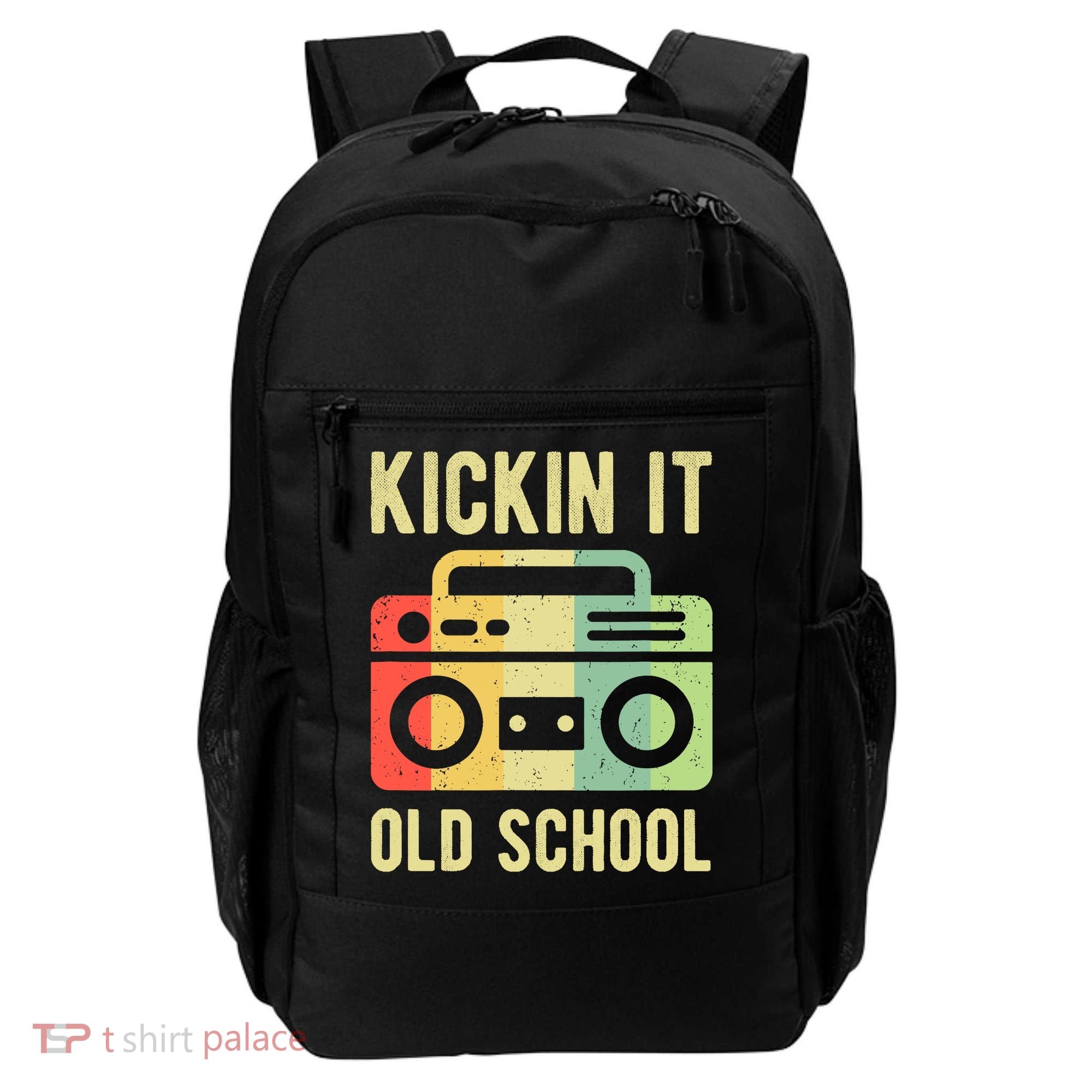 Kickin It Old School 80s 90s Retro Music Backpack