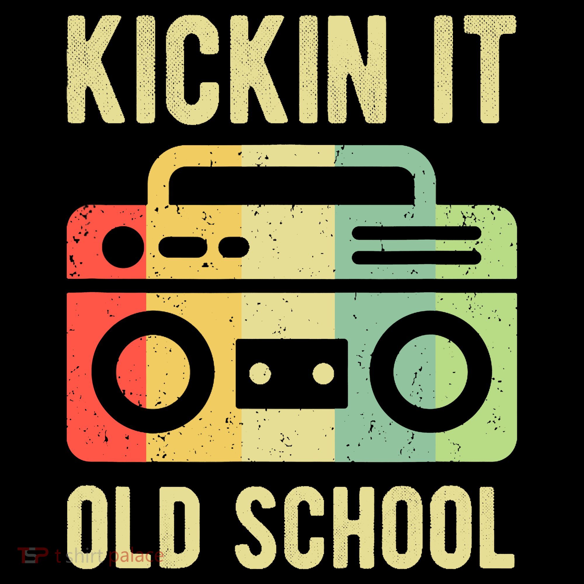Kickin It Old School 80s 90s Retro Music Baby Bodysuit