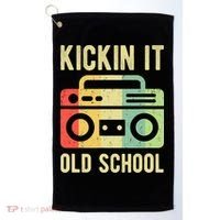Kickin It Old School 80s 90s Retro Music Golf Towel thumb 0