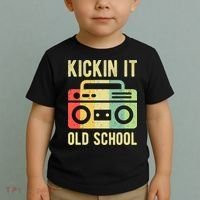 Kickin It Old School 80s 90s Retro Music Toddler T-Shirt thumb 2
