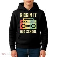 Kickin It Old School 80s 90s Retro Music Kids Hoodie thumb 4