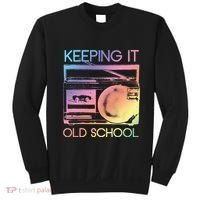 Keeping It Old School Retro 80s 90s Boombox Music Sweatshirt thumb 0