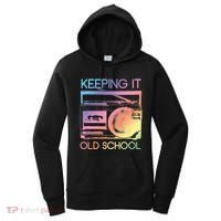 Keeping It Old School Retro 80s 90s Boombox Music Women's Hoodie thumb 0