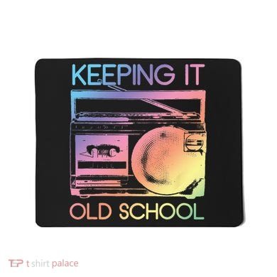 Keeping It Old School Retro 80s 90s Boombox Music Mousepad