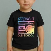 Keeping It Old School Retro 80s 90s Boombox Music Toddler T-Shirt thumb 2