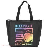 Keeping It Old School Retro 80s 90s Boombox Music Tote Bag thumb 0