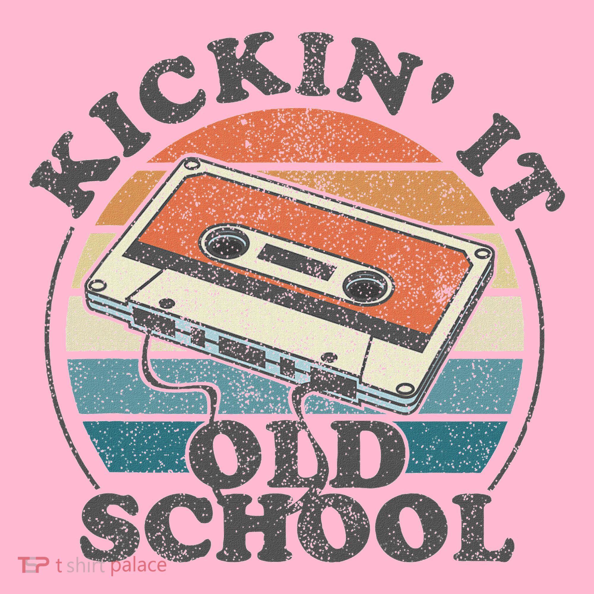 Kickin It Old School Retro 80s Cassette Tape Music Mix Gift Coaster