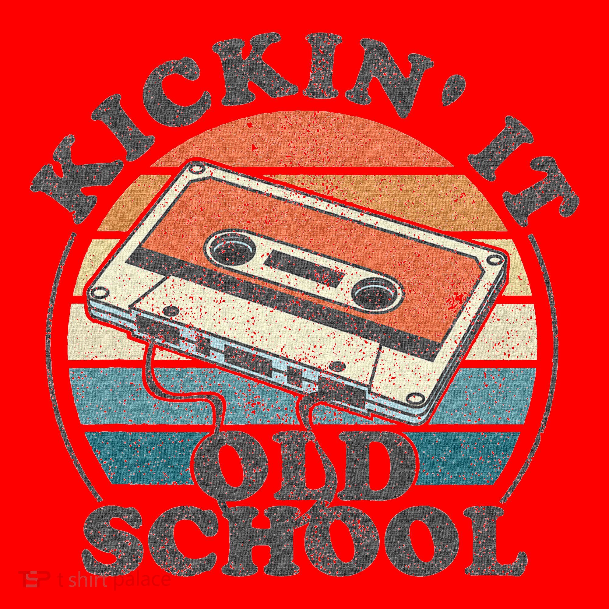 Kickin It Old School Retro 80s Cassette Tape Music Mix Gift Santa Hat
