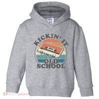 Kickin It Old School Retro 80s Cassette Tape Music Mix Gift Toddler Hoodie thumb 0