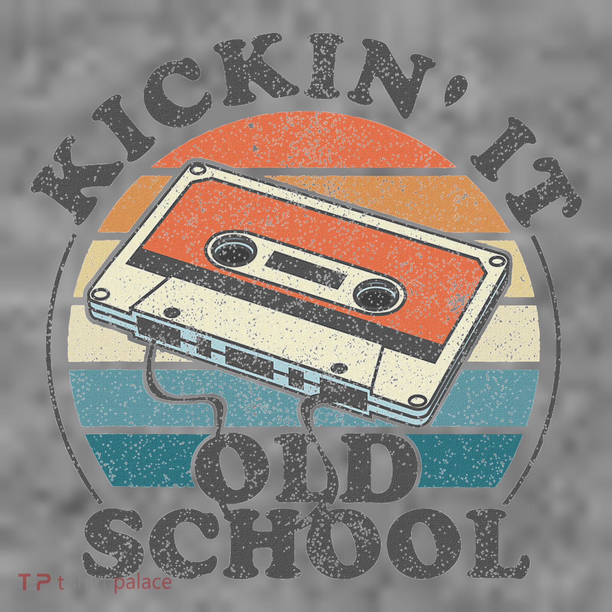 Kickin It Old School Retro 80s Cassette Tape Music Mix Gift Toddler Hoodie