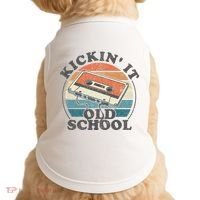 Kickin It Old School Retro 80s Cassette Tape Music Mix Gift Doggie Tank thumb 0