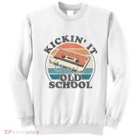 Kickin It Old School Retro 80s Cassette Tape Music Mix Gift Sweatshirt thumb 0