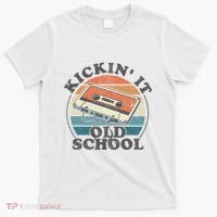 Kickin It Old School Retro 80s Cassette Tape Music Mix Gift T-Shirt thumb 0