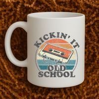 Kickin It Old School Retro 80s Cassette Tape Music Mix Gift Coffee Mug thumb 2