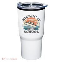 Kickin It Old School Retro 80s Cassette Tape Music Mix Gift Tumbler thumb 0