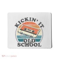 Kickin It Old School Retro 80s Cassette Tape Music Mix Gift Mousepad thumb 0