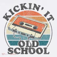 Kickin It Old School Retro 80s Cassette Tape Music Mix Gift Baby Bodysuit thumb 2