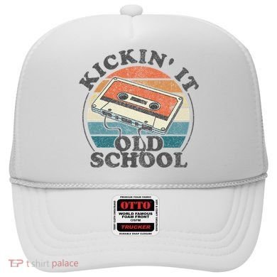 Kickin It Old School Retro 80s Cassette Tape Music Mix Gift Hat