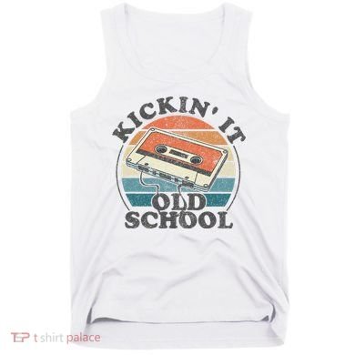 Kickin It Old School Retro 80s Cassette Tape Music Mix Gift Tank Top