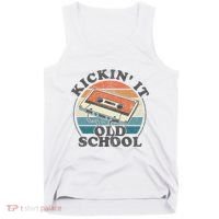 Kickin It Old School Retro 80s Cassette Tape Music Mix Gift Tank Top thumb 0