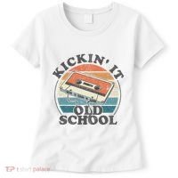 Kickin It Old School Retro 80s Cassette Tape Music Mix Gift Women's T-Shirt thumb 0