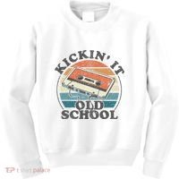 Kickin It Old School Retro 80s Cassette Tape Music Mix Gift Kids Sweatshirt thumb 0