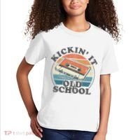 Kickin It Old School Retro 80s Cassette Tape Music Mix Gift Kids T-Shirt thumb 2