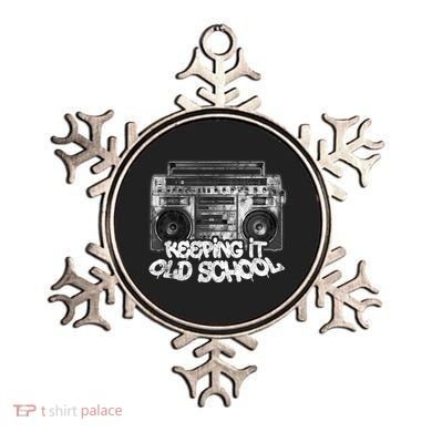 Keeping It Old School Cute Gift Vintage Boombox Graffiti Gift Ornament
