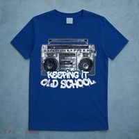 Keeping It Old School Cute Gift Vintage Boombox Graffiti Gift T-Shirt thumb 5
