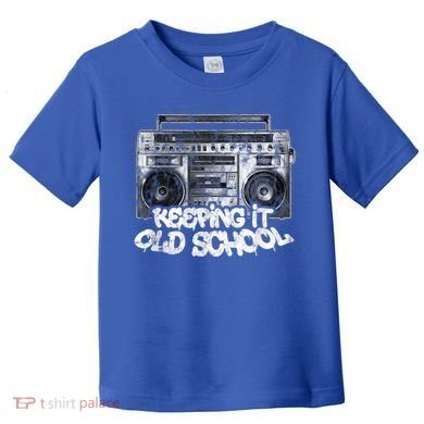 Keeping It Old School Cute Gift Vintage Boombox Graffiti Gift Toddler T-Shirt