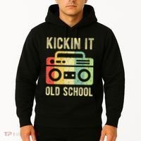 Kickin It Old School 80s 90s Retro Music Hoodie thumb 2