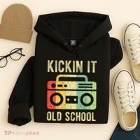 Kickin It Old School 80s 90s Retro Music Hoodie thumb 4