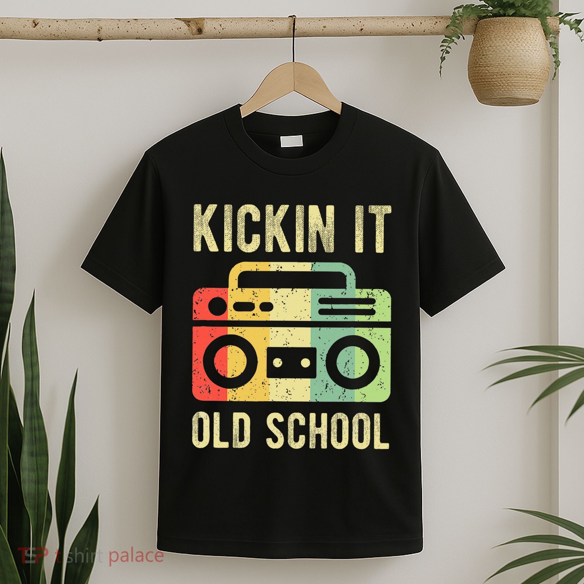 Kickin It Old School 80s 90s Retro Music T-Shirt