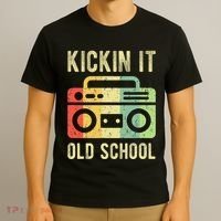 Kickin It Old School 80s 90s Retro Music T-Shirt thumb 3