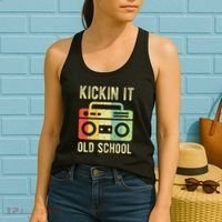 Kickin It Old School 80s 90s Retro Music Women's Tank Top thumb 2