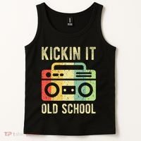 Kickin It Old School 80s 90s Retro Music Tank Top thumb 2