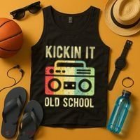 Kickin It Old School 80s 90s Retro Music Tank Top thumb 4