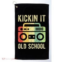 Kickin It Old School 80s 90s Retro Music Golf Towel thumb 0