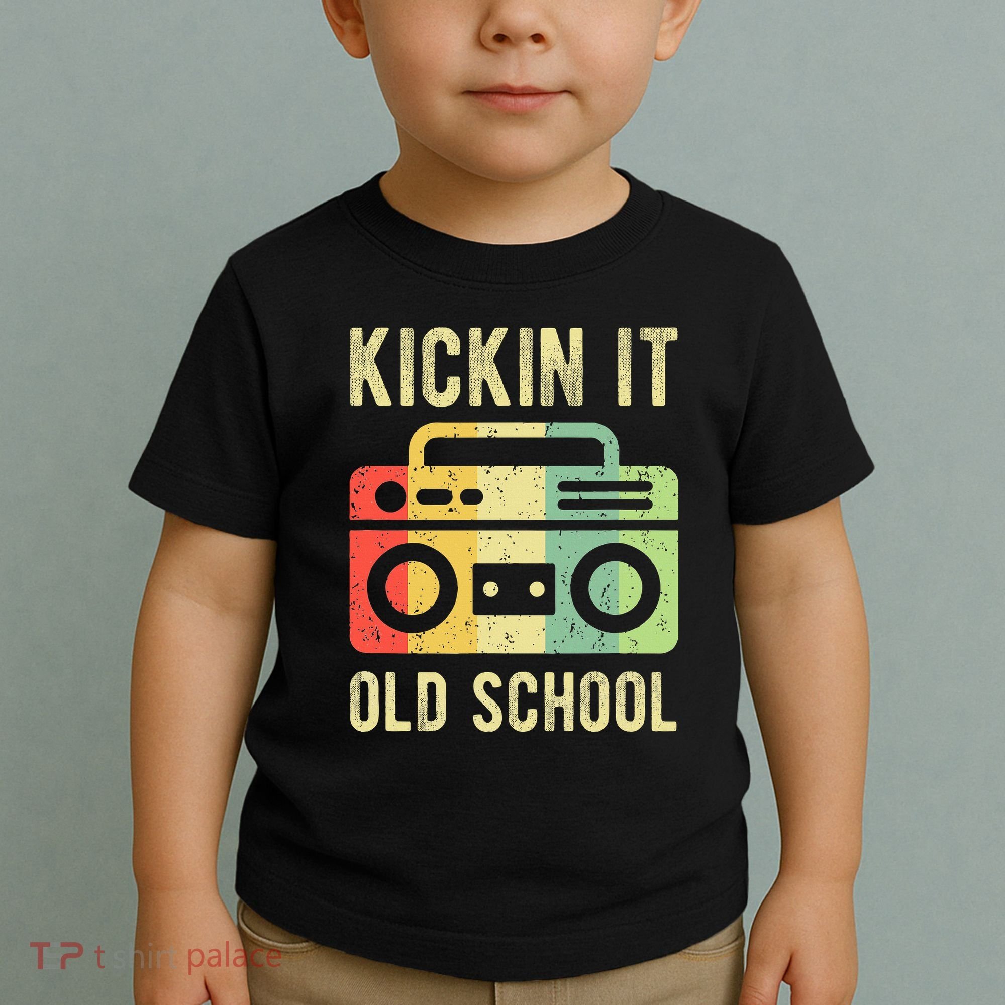 Kickin It Old School 80s 90s Retro Music Toddler T-Shirt