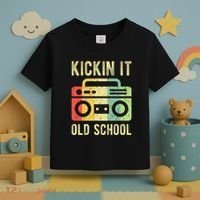 Kickin It Old School 80s 90s Retro Music Toddler T-Shirt thumb 3