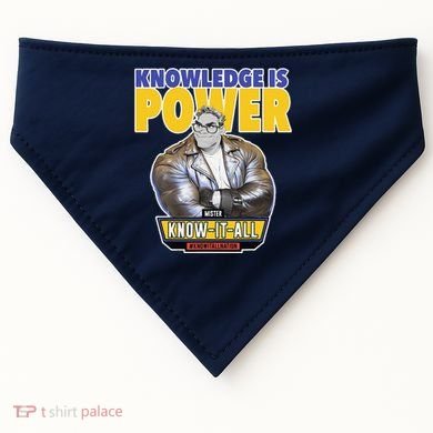 Knowledge Is Power USA-Made Doggie Bandana