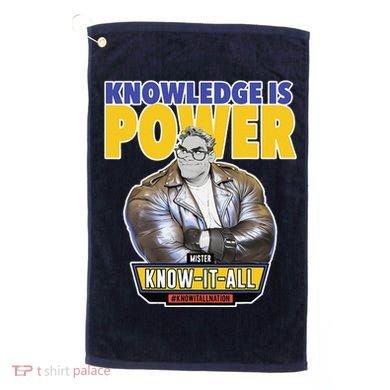 Knowledge Is Power Golf Towel