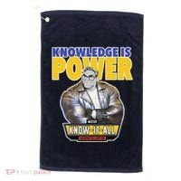 Knowledge Is Power Golf Towel thumb 0