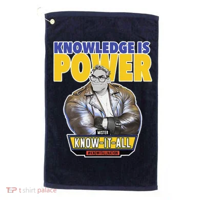 Knowledge Is Power Golf Towel
