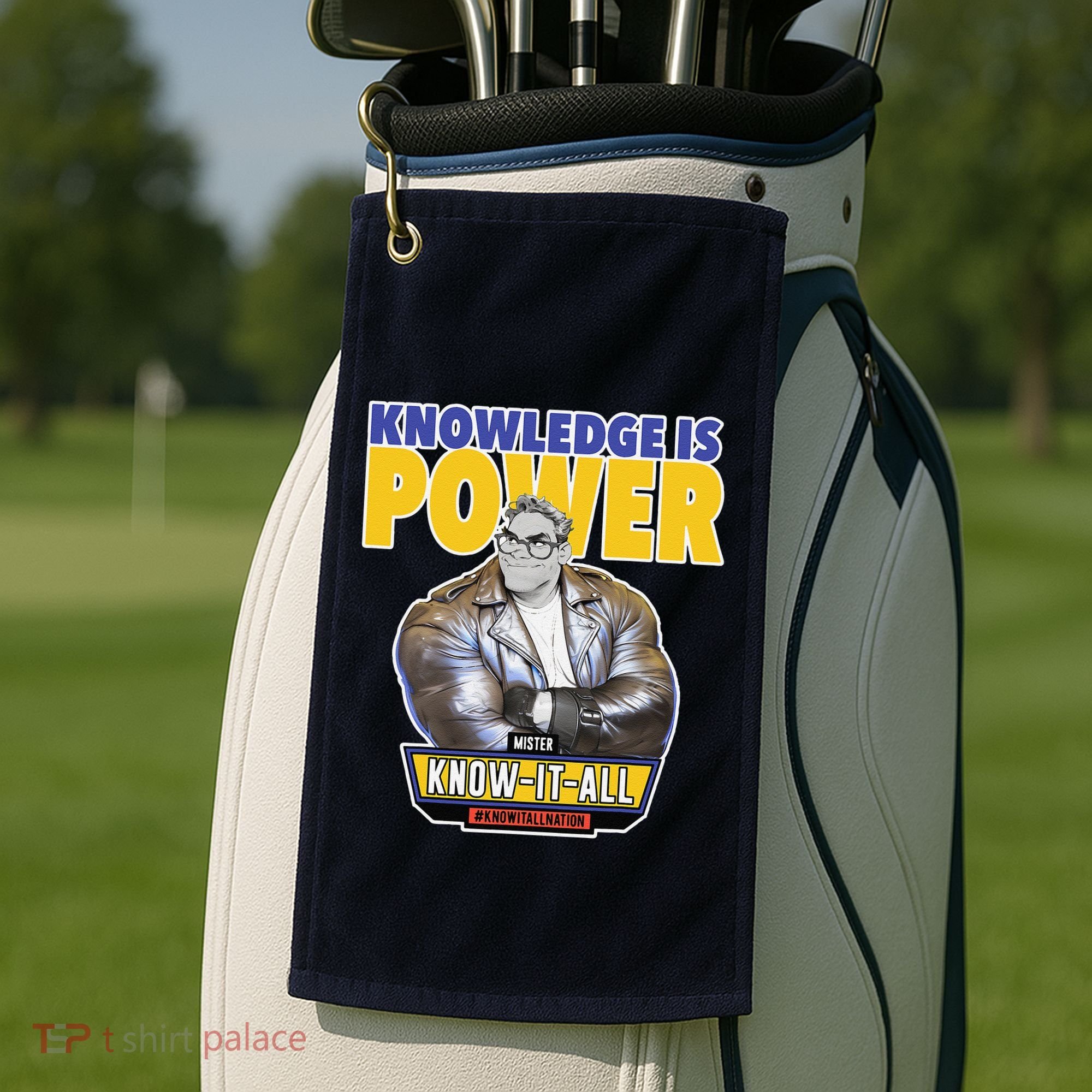 Knowledge Is Power Golf Towel