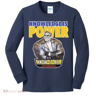 Knowledge Is Power Kids Long Sleeve Shirt