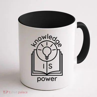 Knowledge Is Power Gift Coffee Mug back