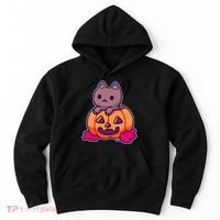 Kitten In pumpkin Cute Halloween Hoodie thumb 0