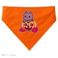 Kitten In pumpkin Cute Halloween USA-Made Doggie Bandana thumb 0